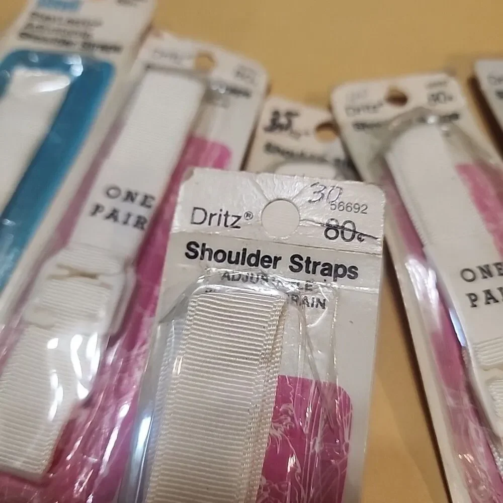 Scovill Vintage Bra Straps Lot Of 10 Pairs In Pkg sewing